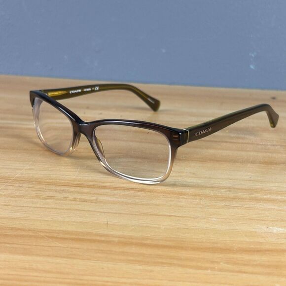 Coach HC6089 5400 Brown Unisex Rectangular Eyeglasses Frame Only 51-16-135 - Picture 1 of 7